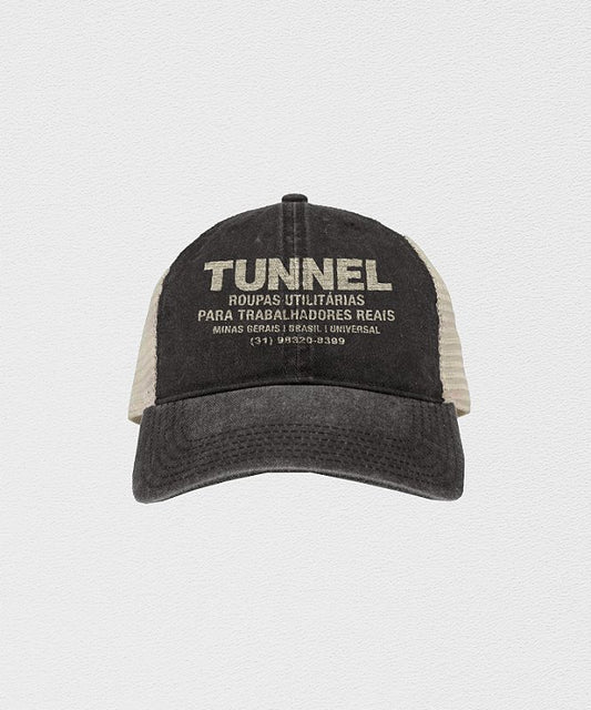 Boné Trucker Lavado Preto