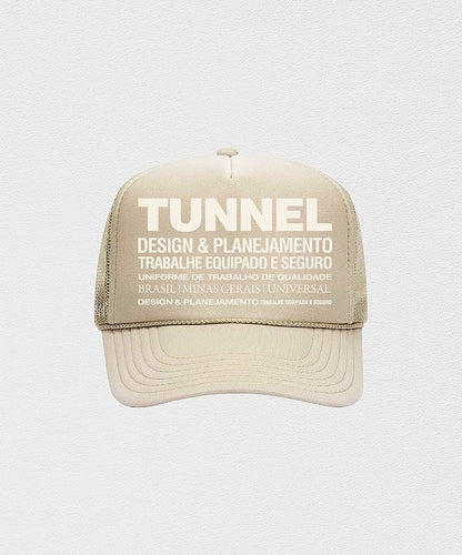 Boné Trucker Estruturado Bege
