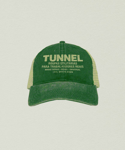 Boné Trucker Lavado Verde