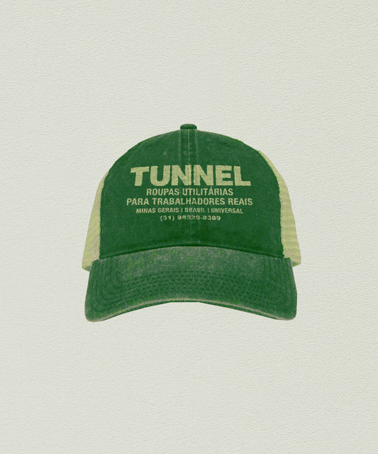 Boné Trucker Lavado Verde