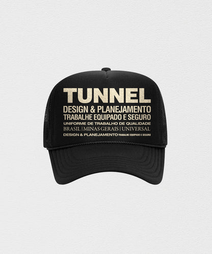 Boné Trucker Estruturado Preto