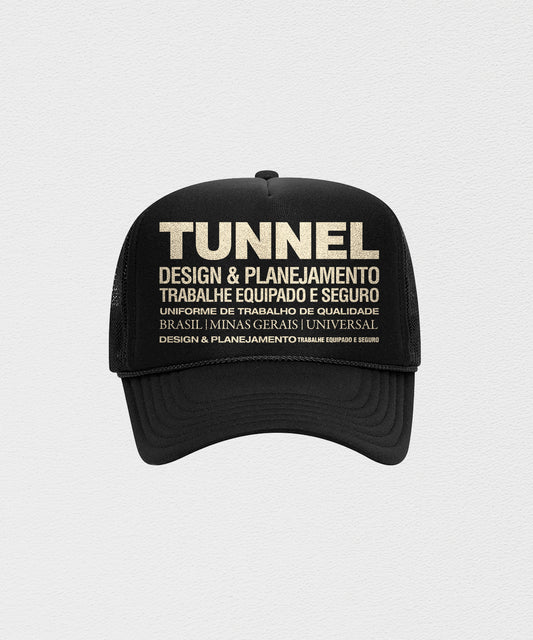 Boné Trucker Estruturado Preto