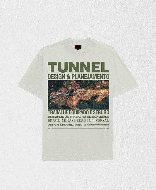 Camiseta Oversized Mineração Off White