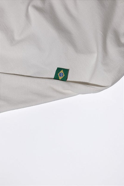 Camiseta  Oversized Institucional Off White