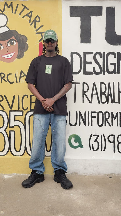 T-Shirt Oversized Identidade Preta