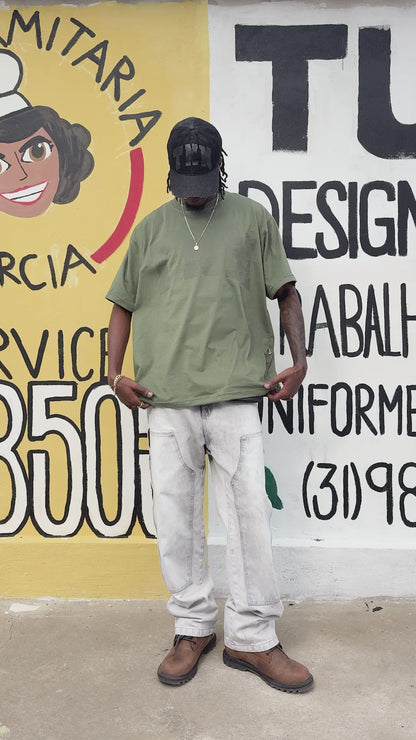 Calça Jeans Trabalhador Estonada Cinza