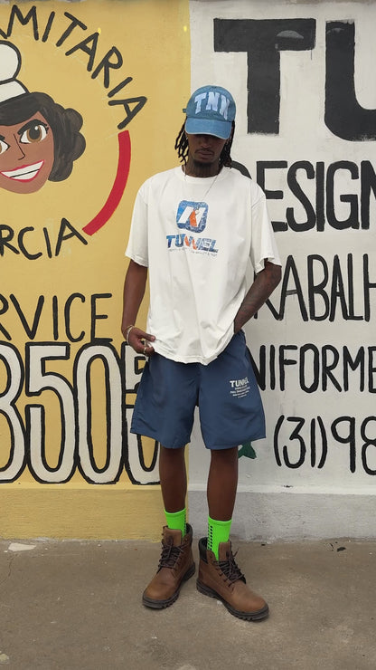 T-shirt Oversized Caixa Off White Vintage