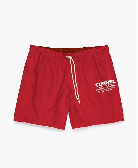 Short Praia Nylon Vermelho