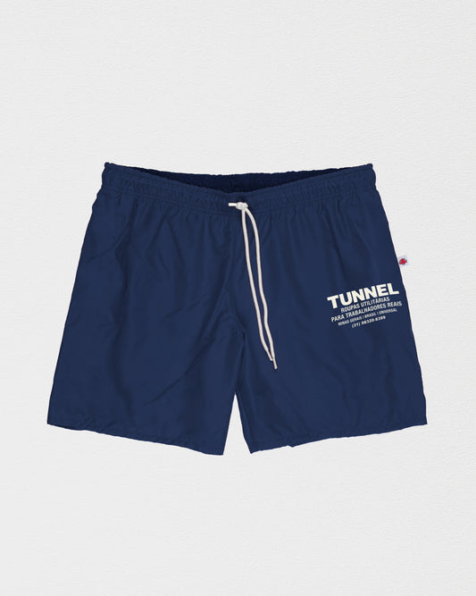 Shorts Praia Nylon Azul Marinho